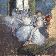 Germain Hilaire Edgard Degas Ballet Dancers oil on canvas